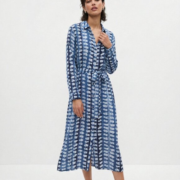 Time and Tru Dresses & Skirts - Time and Tru Shirt Dress Grunge Belted Maxi Casual Boho Indie 2XL